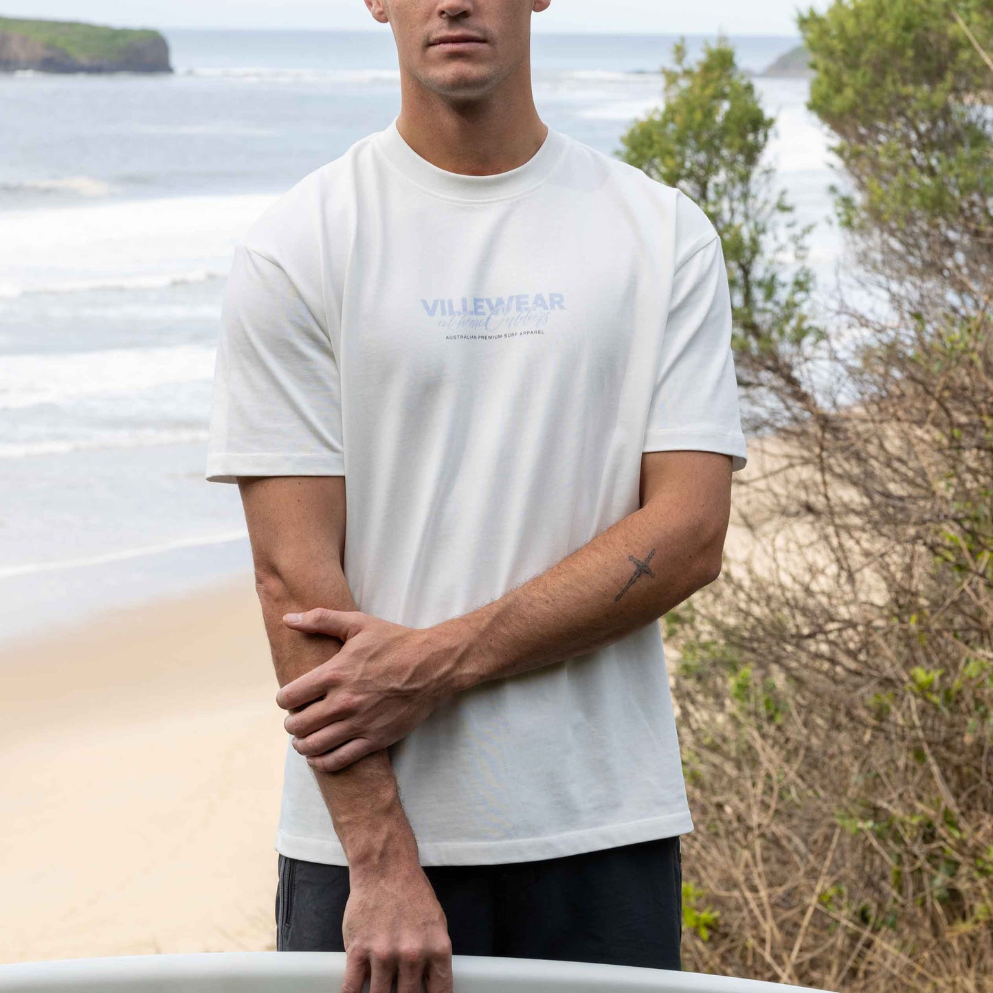 Socialite Heavyweight Oversized Tee - White