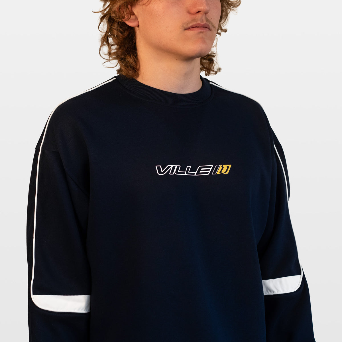 Archived Striped Sweatshirt - Navy