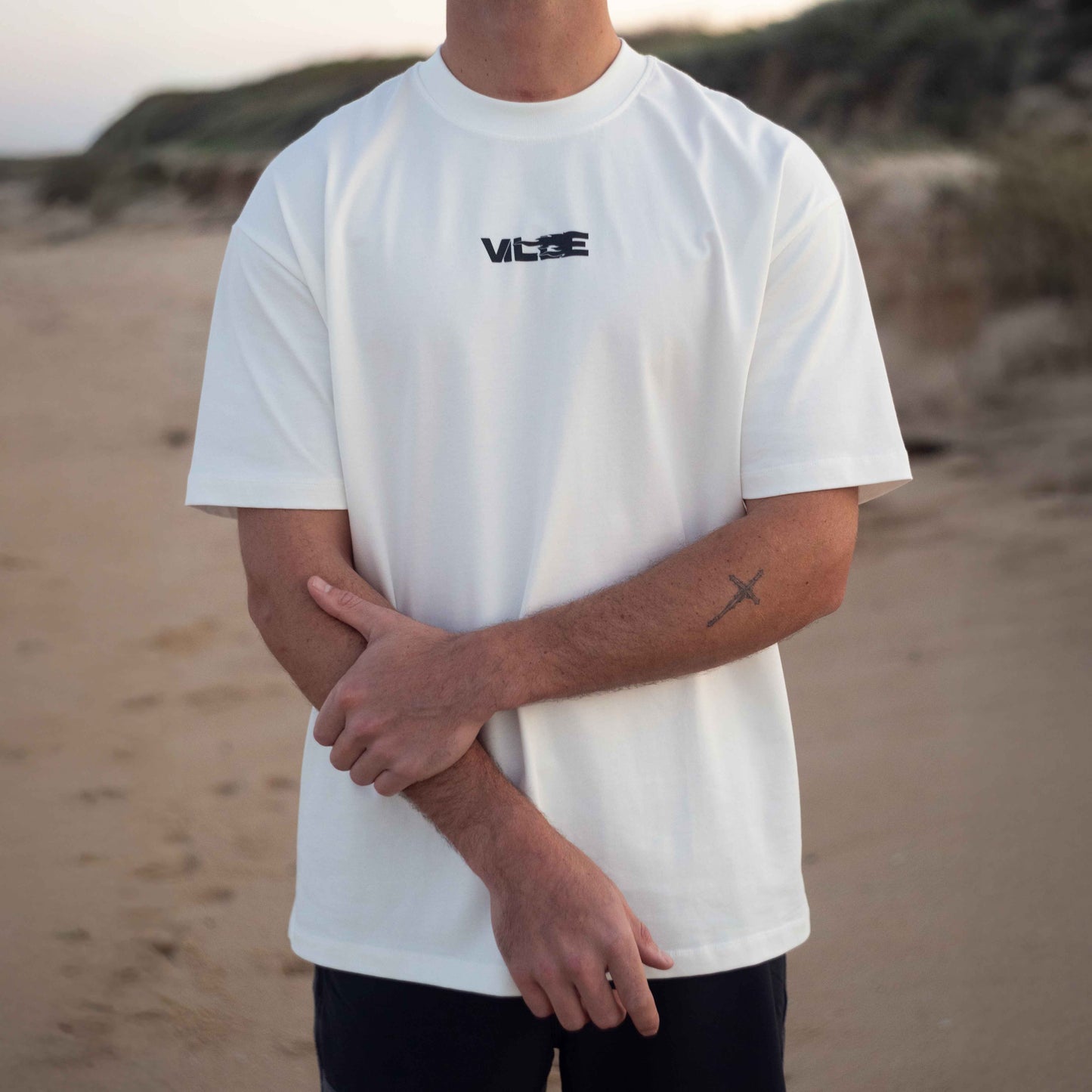 Pyro Heavyweight Oversized Tee - White