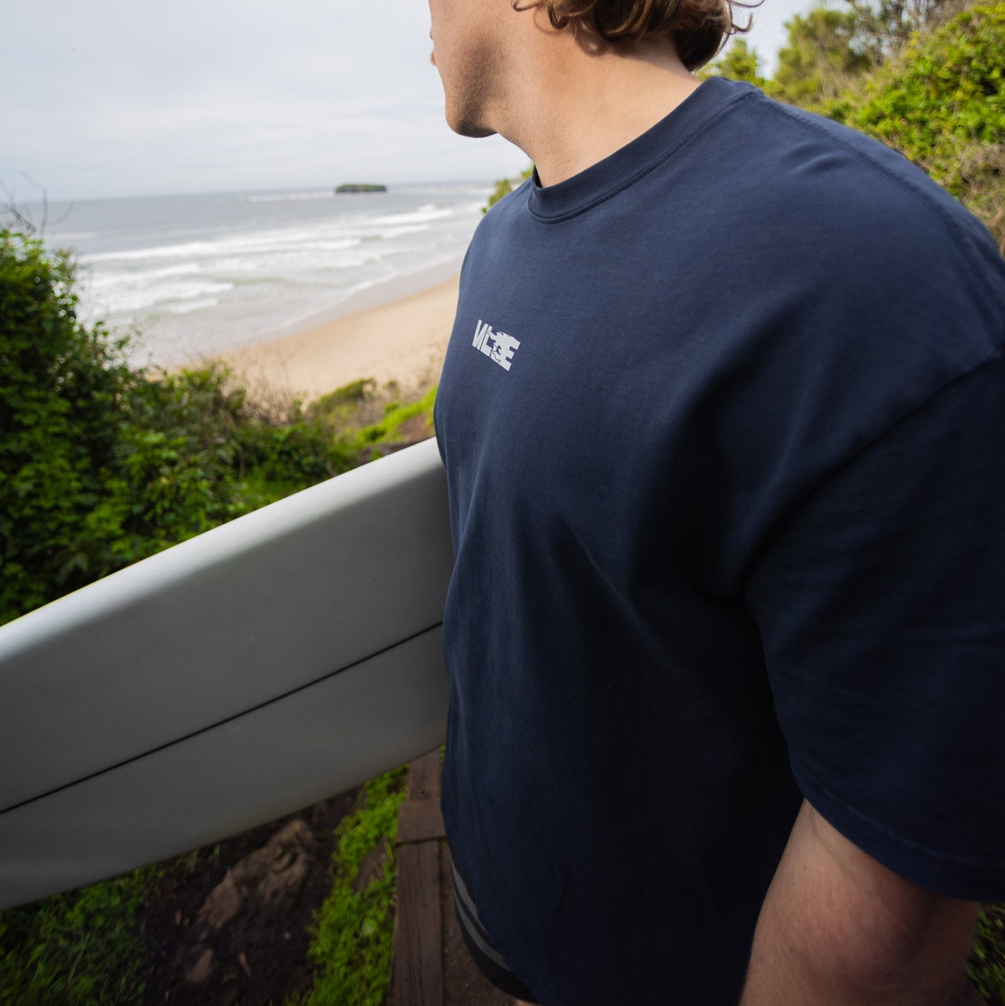 Pyro Heavyweight Oversized Tee - Navy