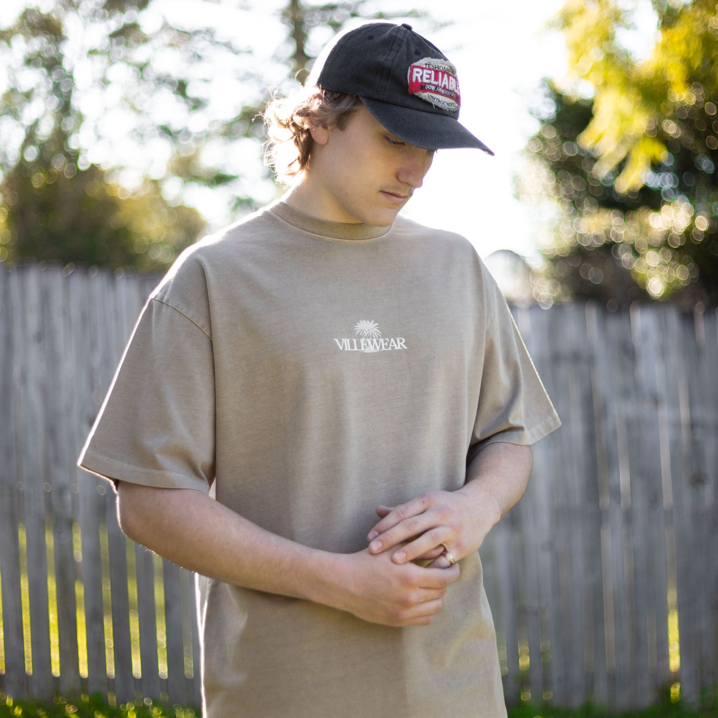 Tiderun Washed Tee - Khaki