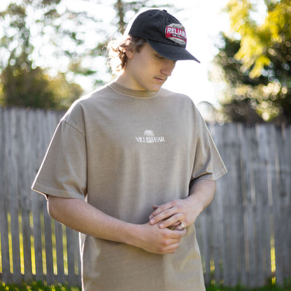 Tiderun Washed Tee - Khaki