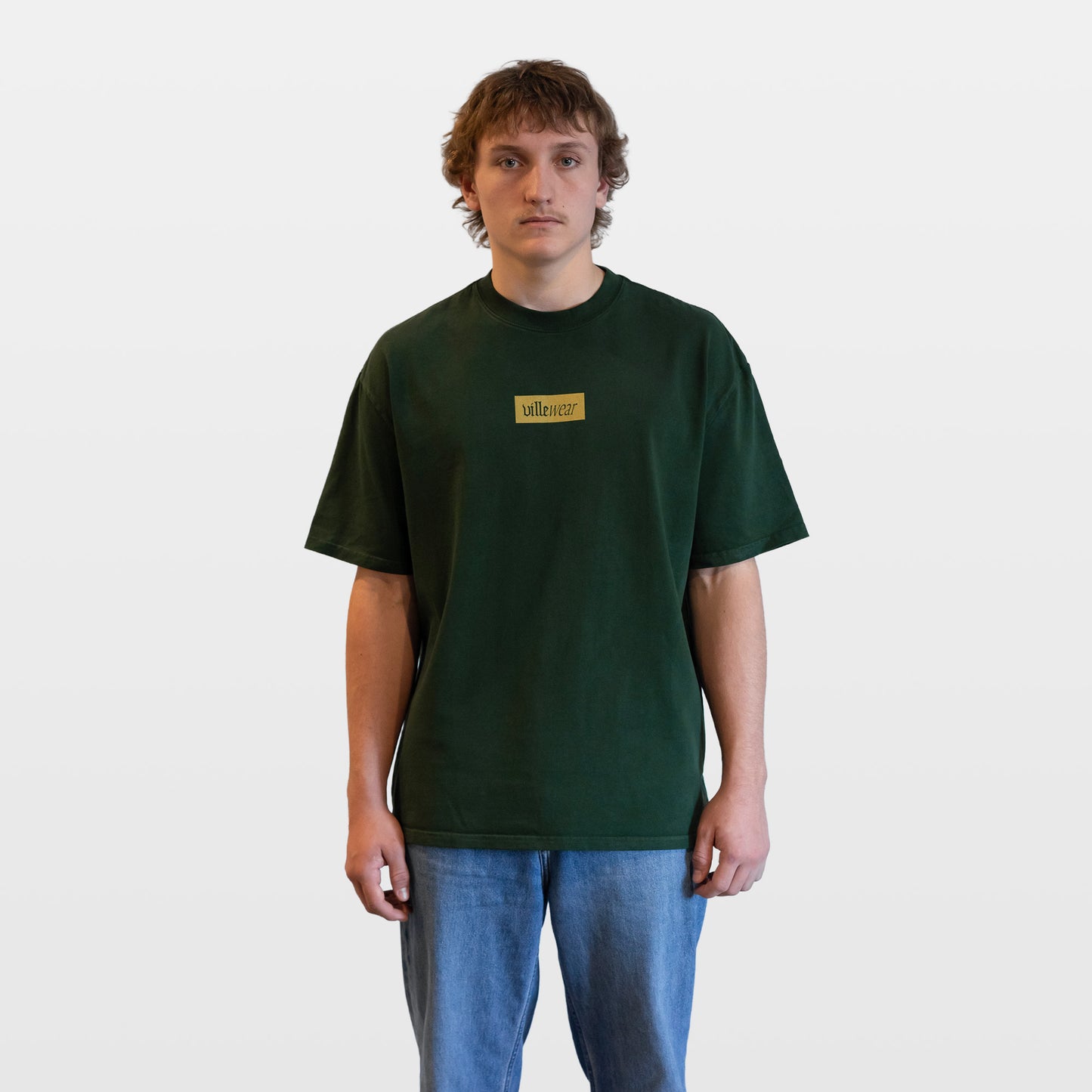Rewind Heavyweight Oversized Tee - Evergreen