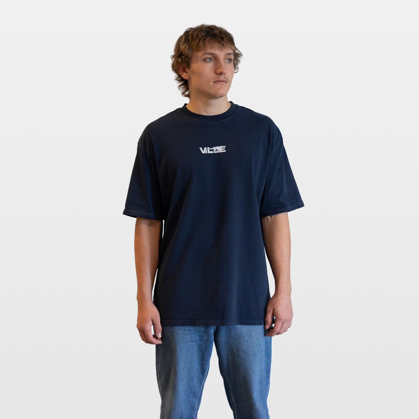 Pyro Heavyweight Oversized Tee - Navy