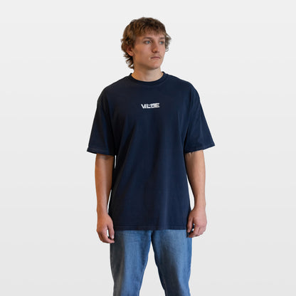 Pyro Heavyweight Oversized Tee - Navy