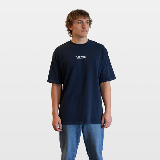 Pyro Heavyweight Oversized Tee - Navy