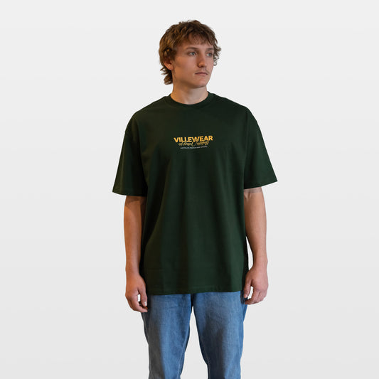 Socialite Heavyweight Oversized Tee - Evergreen