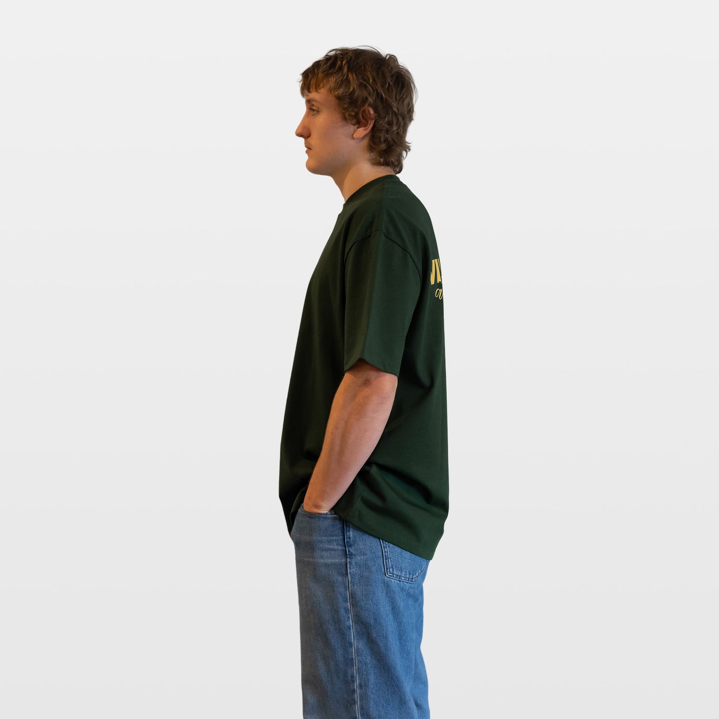 Socialite Heavyweight Oversized Tee - Evergreen