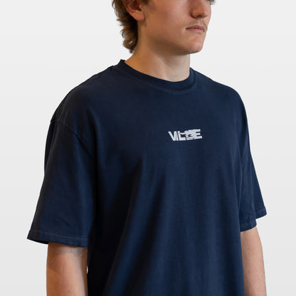 Pyro Heavyweight Oversized Tee - Navy
