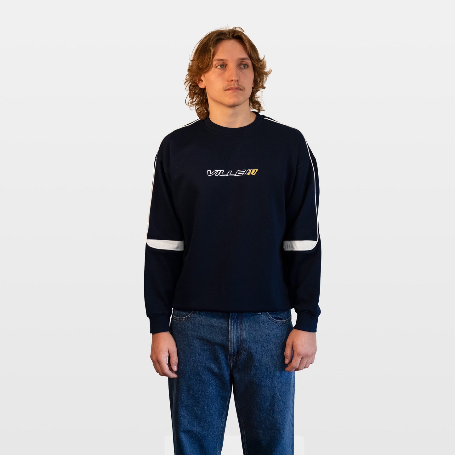 Archived Striped Sweatshirt - Navy