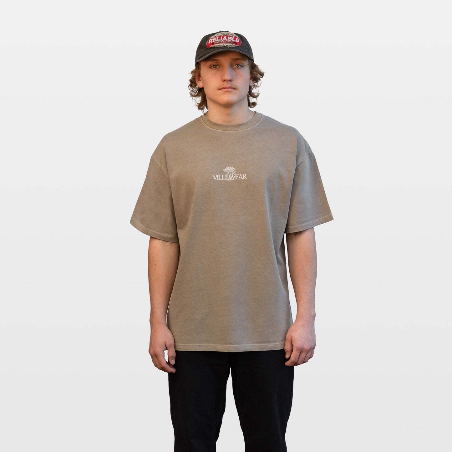 Tiderun Washed Tee - Khaki