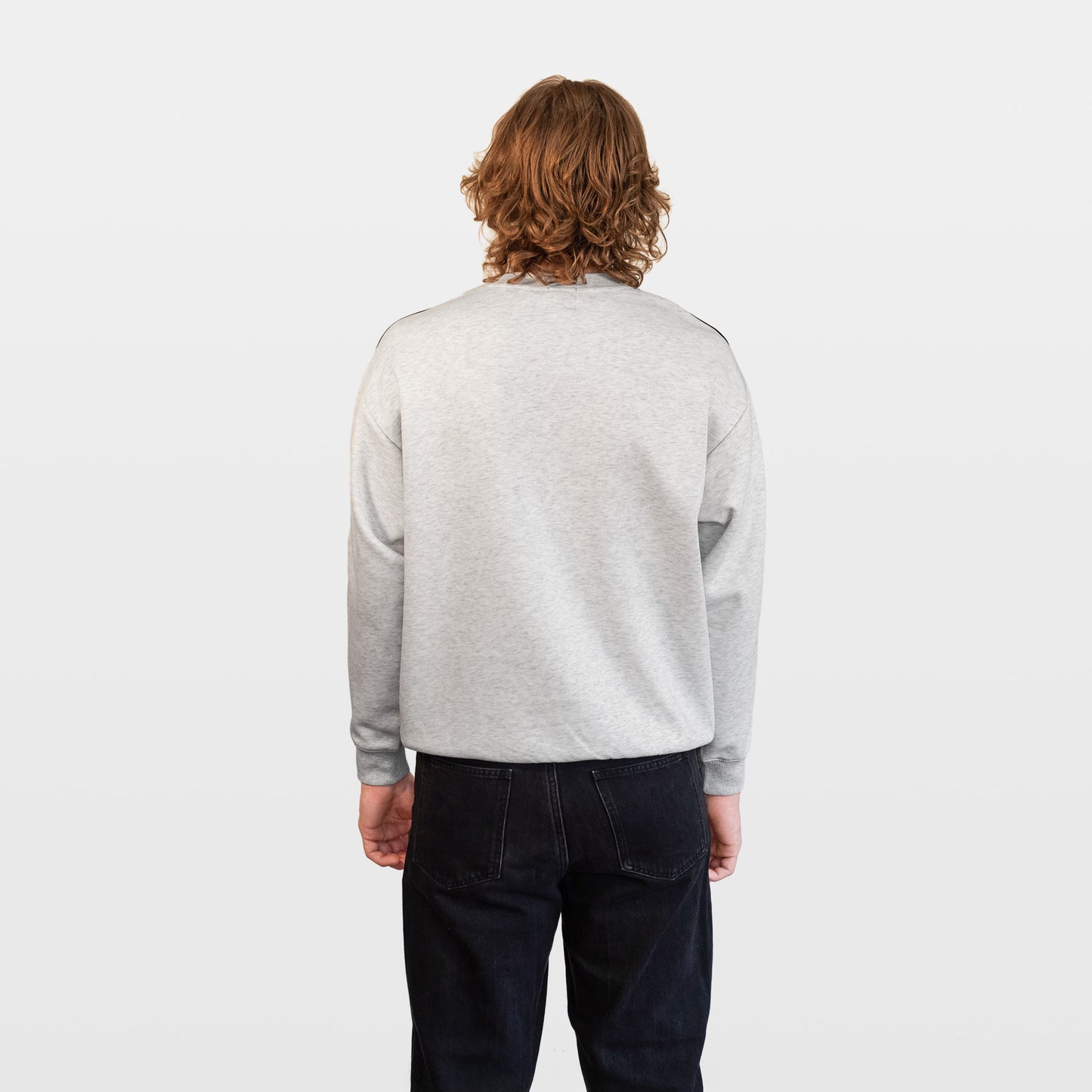 Archived Striped Sweatshirt - Flower Grey