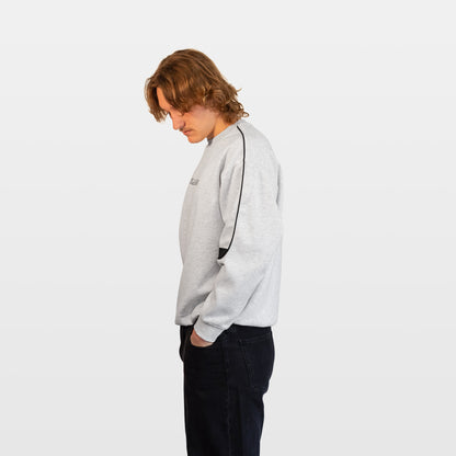 Archived Striped Sweatshirt - Flower Grey