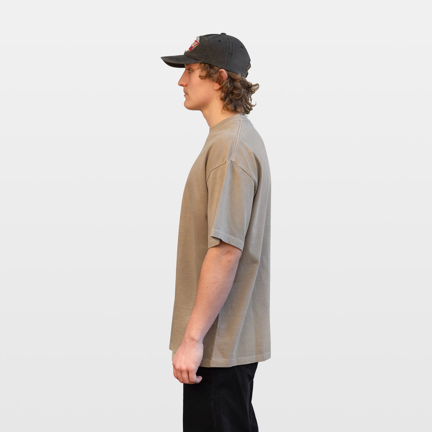 Tiderun Washed Tee - Khaki