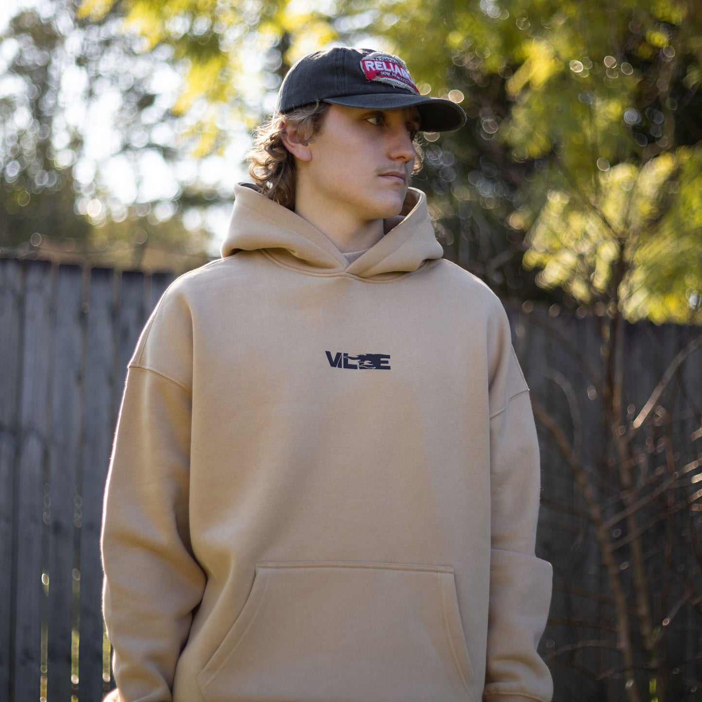 Pyro Oversized Fleeced Hoodie - Brown