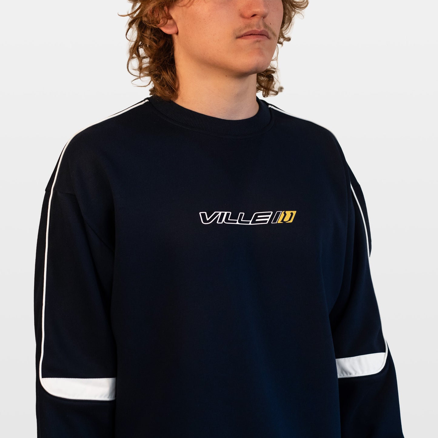 Archived Striped Sweatshirt - Navy