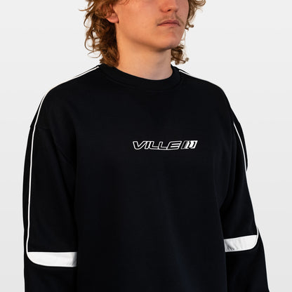 Archived Striped Sweatshirt - Black